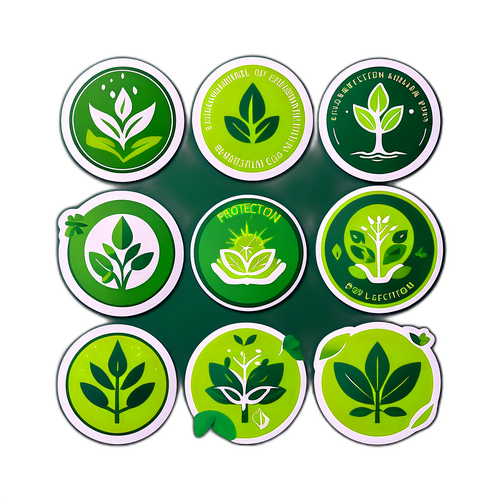 環保主題設計貼紙