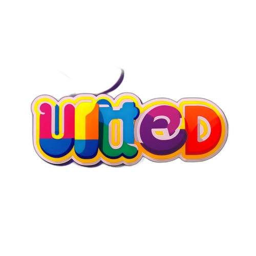 Sticker de la palabra 'united'