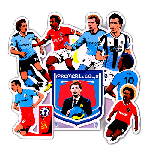 프리미어리그 역사적 순간을 기념하는 오리지널 아트 스티커