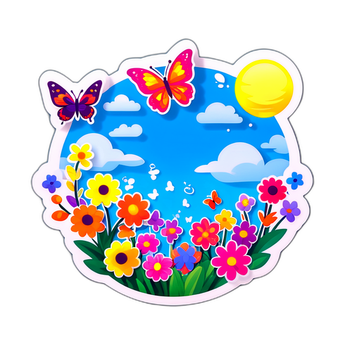 Sticker ng Panahon ng Tagsibol