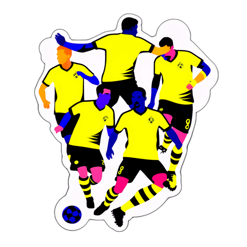Jucători Borussia Dortmund în Acțiune