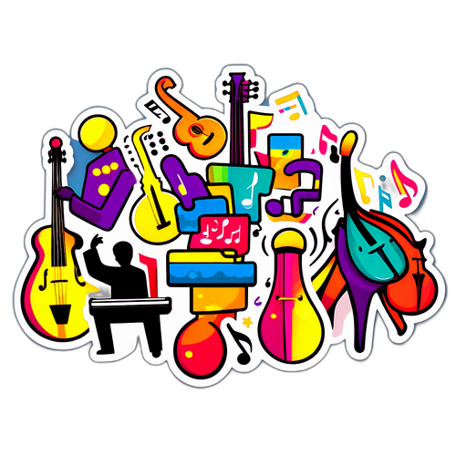 Zenés Sticker