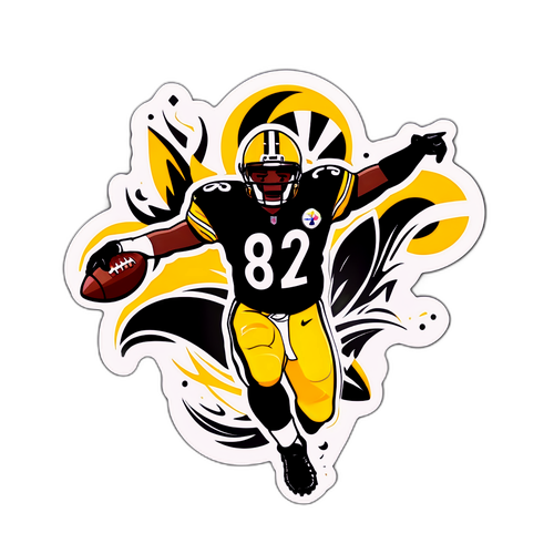 Thrilling Steelers Game Moment Sticker
