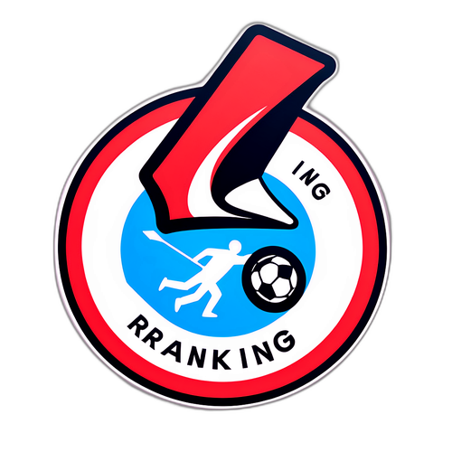 Autocol cu grafică dinamică ilustrând clasamentele sportive