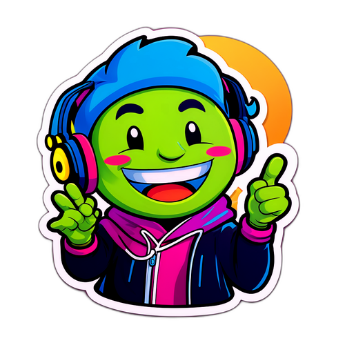 Vrolijke Mascotte die Nieuws Delen