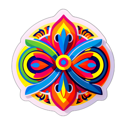 Ζωντανό αυτοκόλλητο με σχεδίαση ενότητας