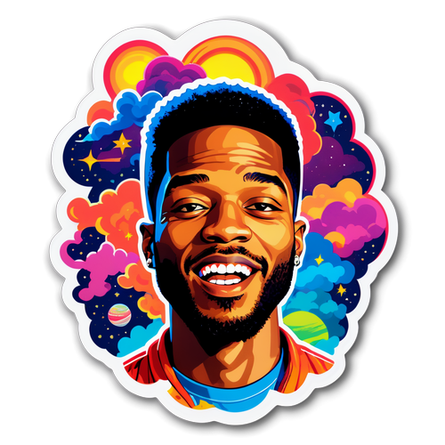 Autocollant inspiré par Kid Cudi