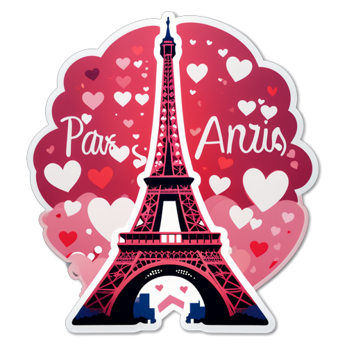 Montrer son Amour pour Paris : L'Autocollant Qui Fait Battre le Cœur!