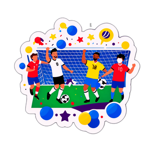 Stiker Kegembiraan Piala Dunia