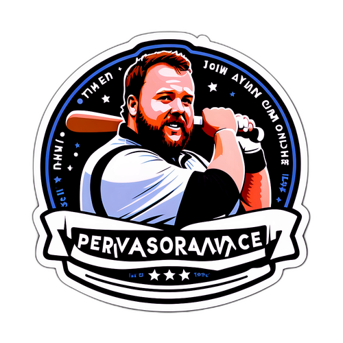 Sticker med inspirerende citater om vedholdenhed