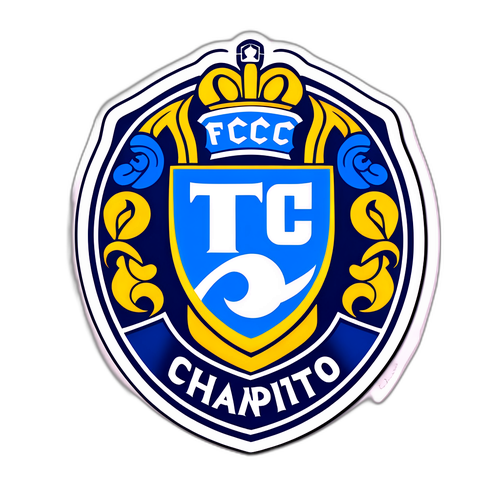 โลโก้ FC Porto และคำว่า 'Champion'