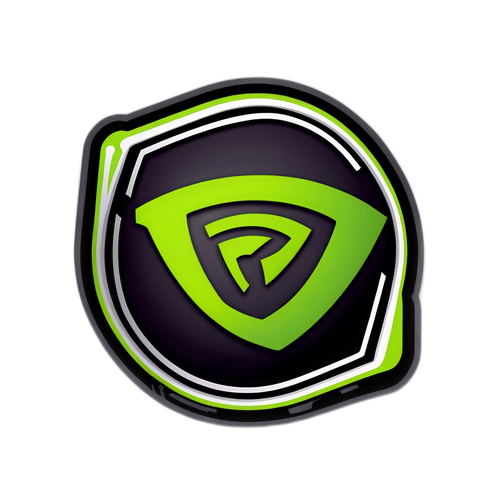 최첨단 NVIDIA 기술을 표현하는 그래픽 스티커