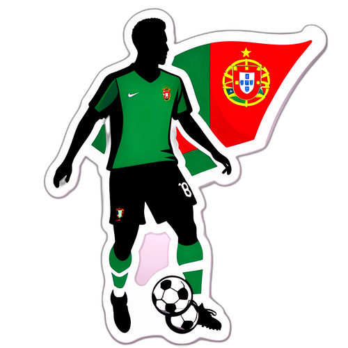 포르투갈 축구 선수 실루엣 스티커