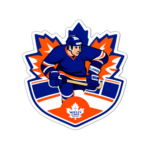 Maple Leafs vs Islanders Vintage Game Sticker