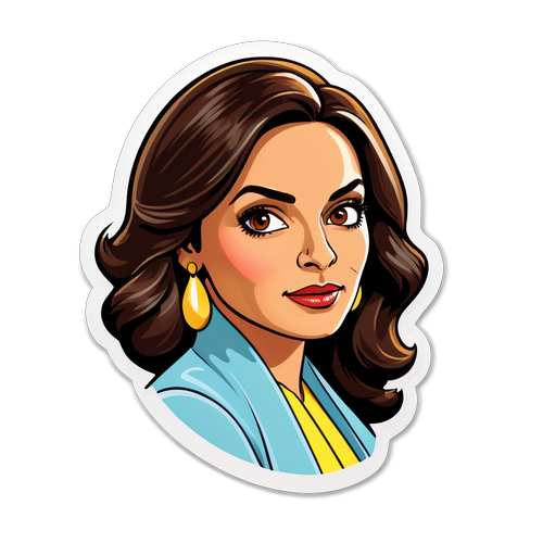 Adesivo Estilizado da Atriz Claudia Abreu