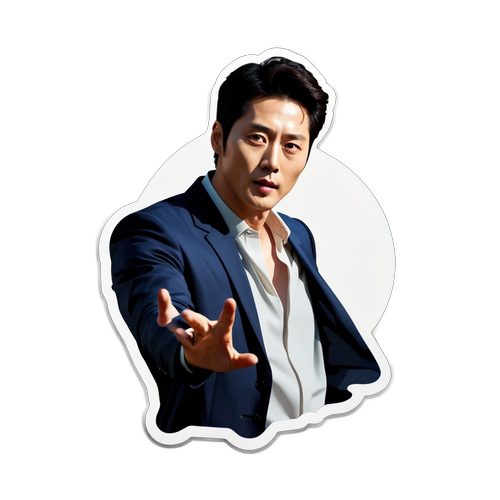 Hình Dán Gương Mặt Jung Woo Sung