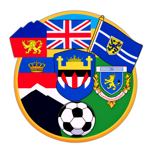 Sticker ya Bendera za Liechtenstein na Scotland