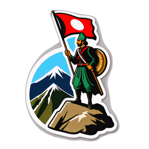 Tarih Temalı Sticker: Kemal Basmacı ve Özgürlük Ruhu