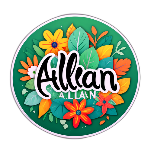 Adesivo Allan com Elementos Naturais