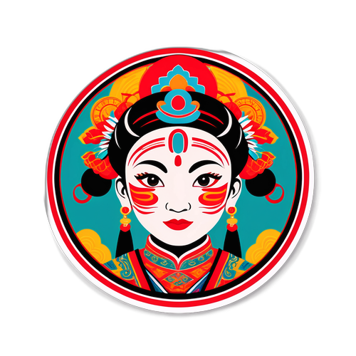 民族風格貼紙