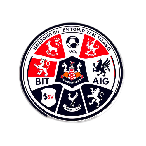 Brentford ja Tottenham yhdistetyt logot jännittävässä ottelukohtauksessa