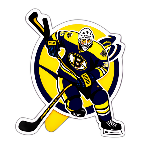 Dynamic Hockey Sticker