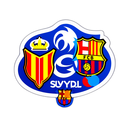 Espanyol ja Barcelona - joukkueen logot