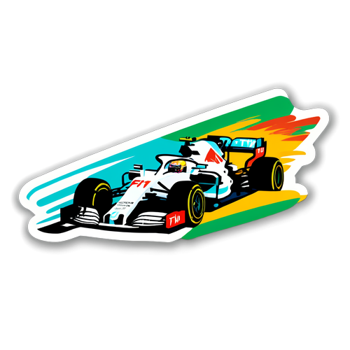 Dynamiczna naklejka z logo F1 TV