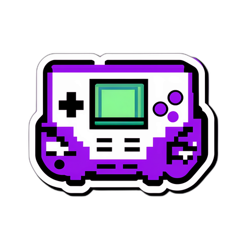 Ретро-стикер з елементами ігор
