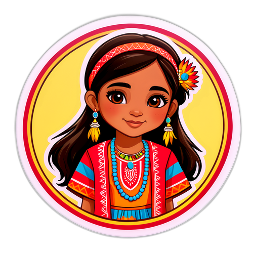 Indian Girl in Traditional Attire