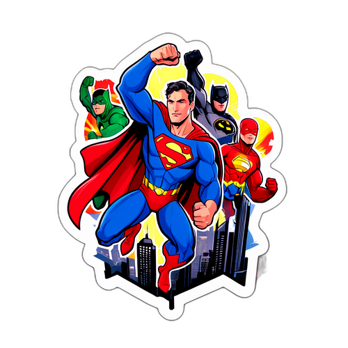 Superhelden Sticker Ontwerp