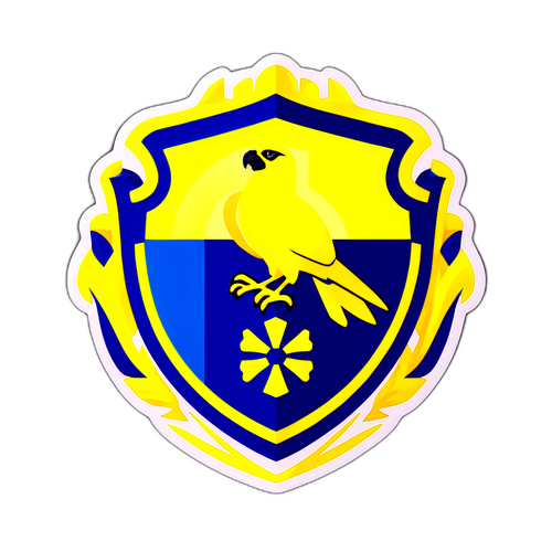 Villarreal FC és a Sólyom szimbóluma kombinált matrica