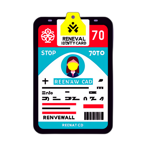 Cartello Stop Rinnovo Carta d'Identità per Anziani