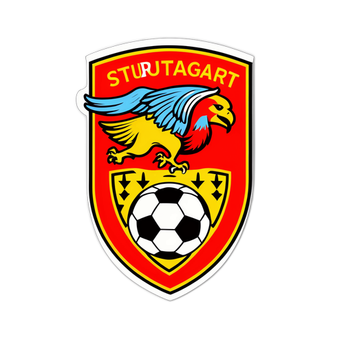 Thiết kế nhãn dán logo Stuttgart FC