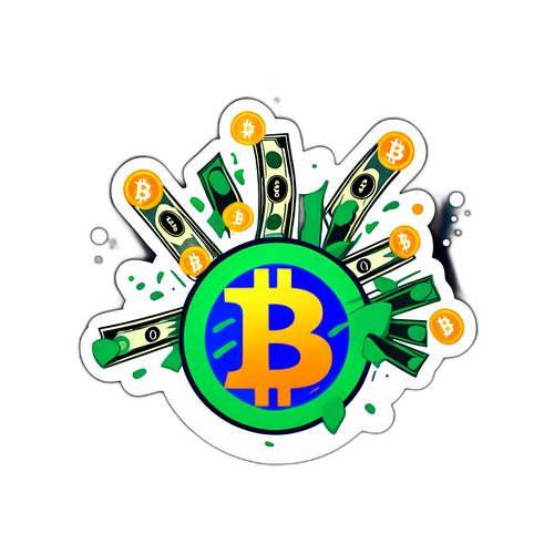 Cash In! Bitcoin Sticker