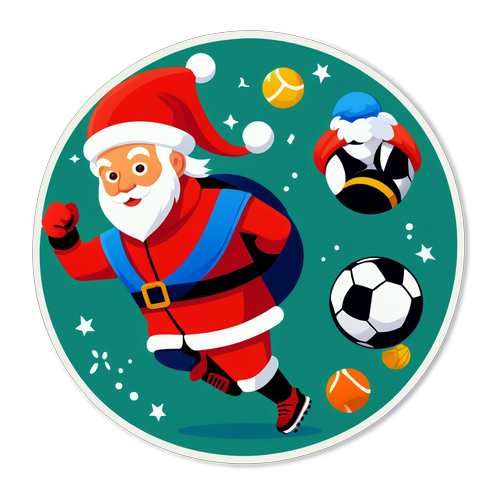 Festive Sports Spirit Sticker