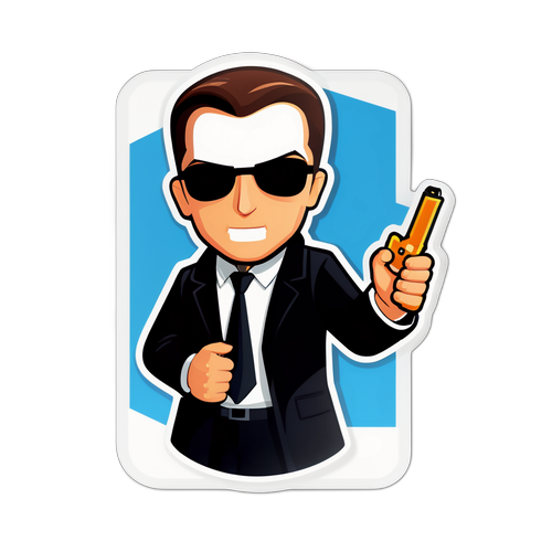 Teşkilat Temalı Ajan Sticker Tasarımı