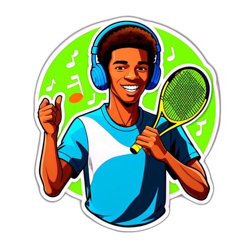Felix Auger-Aliassime con cuffie