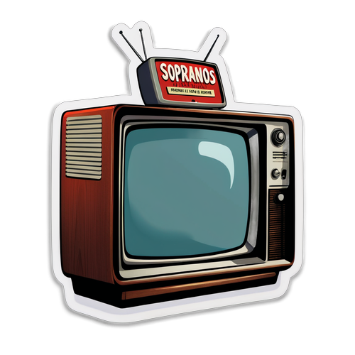 Vintage TV Sopranos Klistermærke