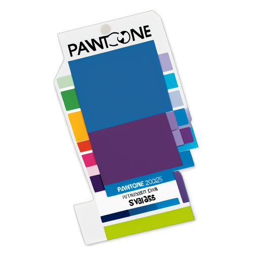 Crea un adesivo artistico con i colori vivaci di Pantone 2025