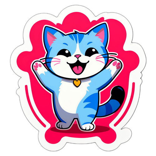 Kedi Aşığı Sticker