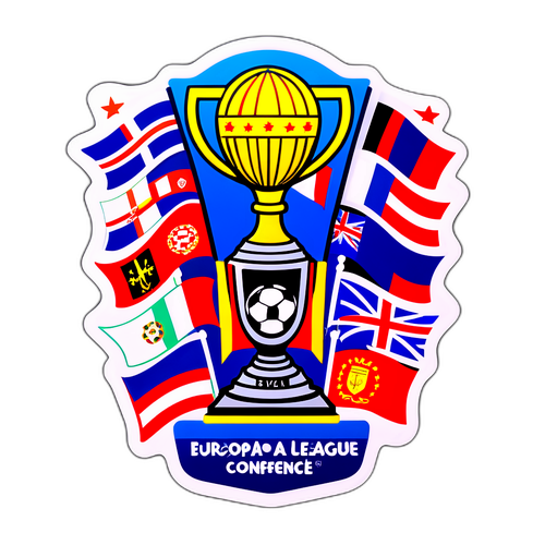Stiker Liga Konferensi Europa yang Bergaya