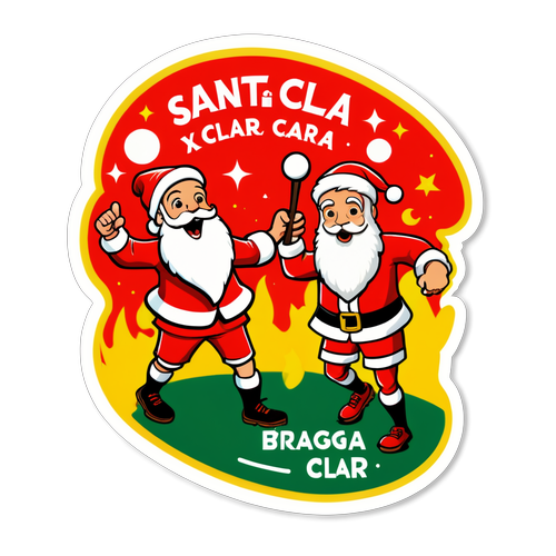 Desenho de um jogo entre Santa Clara e Braga