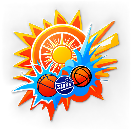 Sticker ng Suns at Clippers na Pinagsama