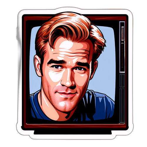Portræt af James Van Der Beek fra Dawson's Creek