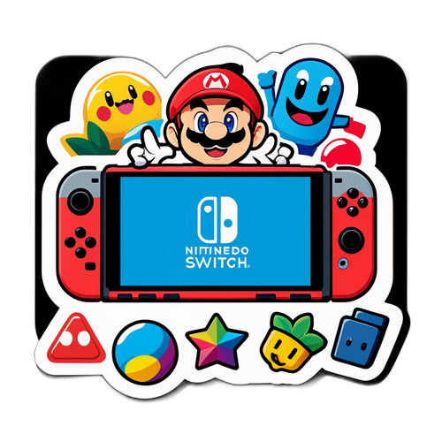 Adesivo Divertente Nintendo Switch 2