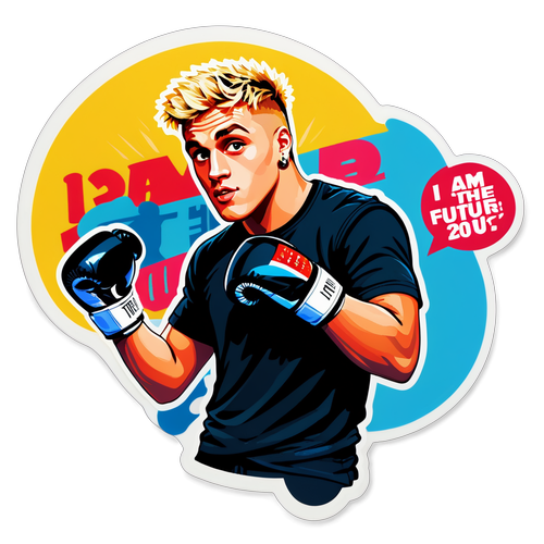 Jake Paul: De Toekomst van Boksen? Ontdek de Kracht Achter Deze Kleurrijke Sticker!