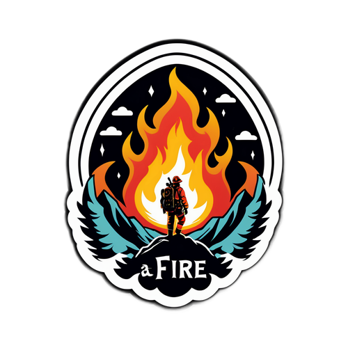 Autocollant A Fire