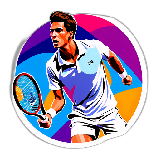 Retrato colorido de Federico Coria