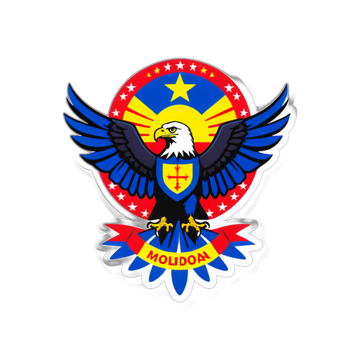 Motiverende Sticker voor de Moldavische Verkiezingen